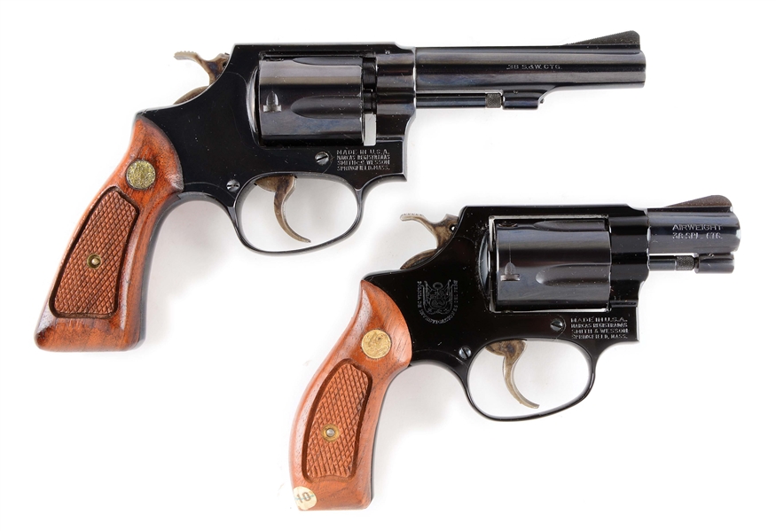 (M) LOT OF 2: BOXED SMITH & WESSON DOUBLE ACTION REVOLVERS.