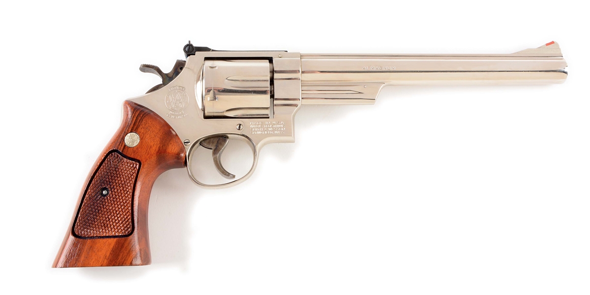 (C) BOXED SMITH & WESSON MODEL 57 DOUBLE ACTION REVOLVER.
