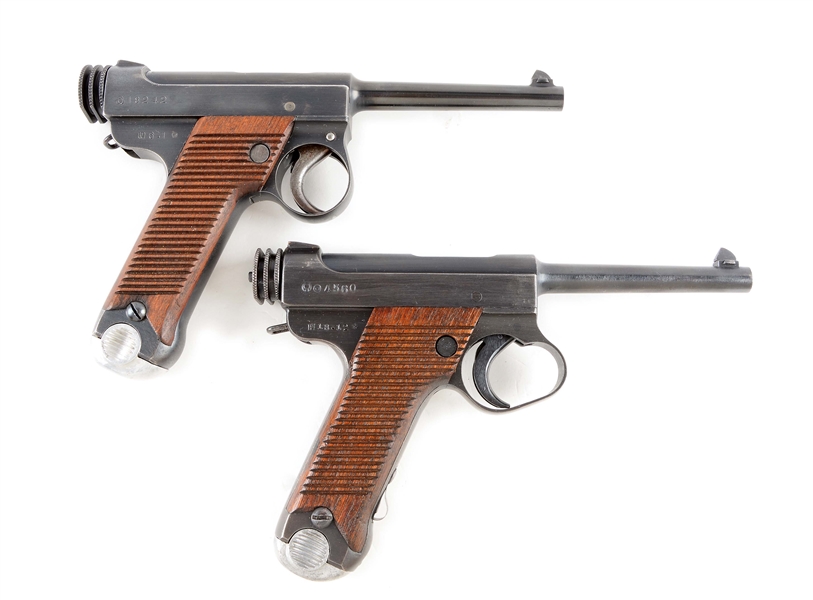 (C) LOT OF 2: JAPANESE TYPE 14 NAMBU SEMI-AUTOMATIC PISTOLS.