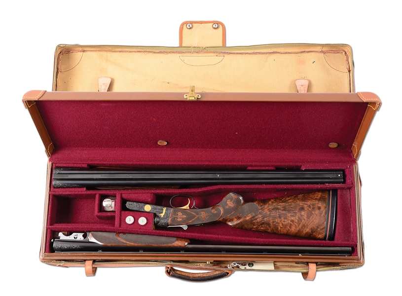 (C) MATE TO ROY ROGERS 12 BORE, A 20 BORE CUSTOM WINCHESTER GRAND AMERICAN MADE FOR DALE EVANS WITH EXTRA BARRELS & CASE. 