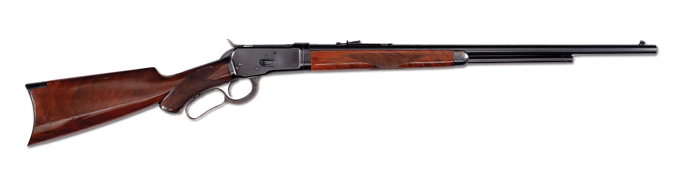 (C) MAGNIFICENT WINCHESTER MODEL 1892 DELUXE TAKEDOWN RIFLE (1924).