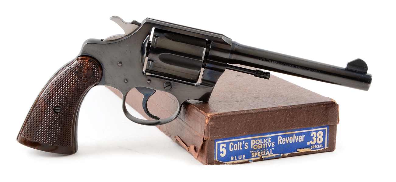 (C) BOXED COLT POLICE POSITIVE SPECIAL DOUBLE ACTION REVOLVER.