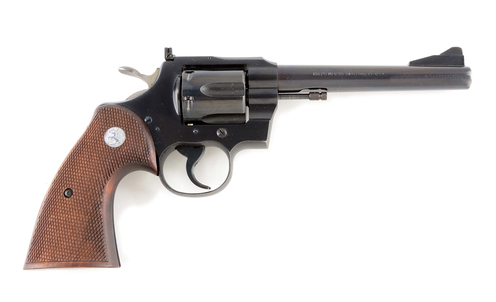 (C) BOXED 1ST YEAR PRODUCTION COLT MODEL 357 DOUBLE ACTION REVOLVER.