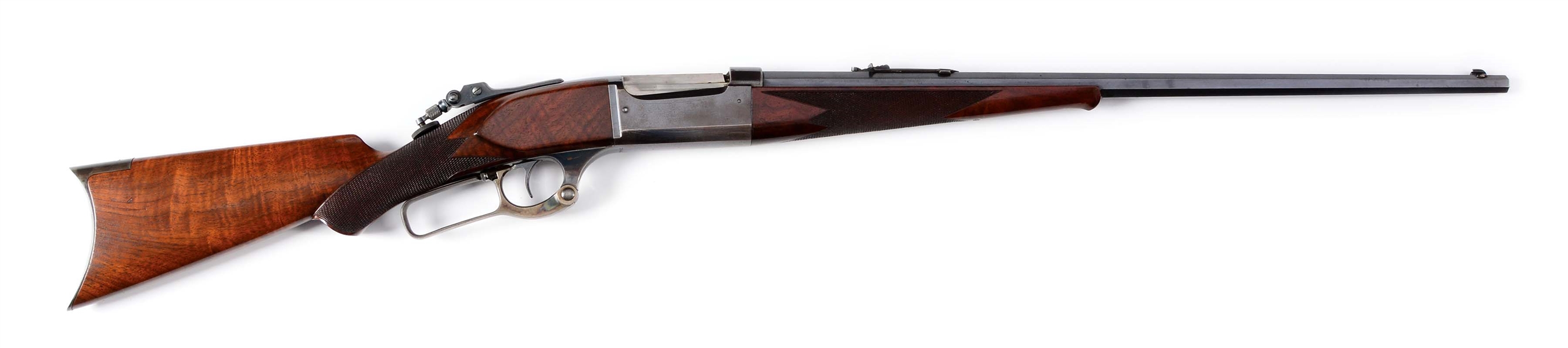 (C) SCARCE HIGH FINISH & POLISH OCTAGON SAVAGE MODEL 1899 DELUXE LEVER ACTION RIFLE (1903).