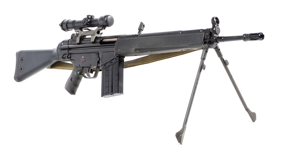 (M) SCOPED SPECIAL WEAPONS SW3 SEMI-AUTOMATIC RIFLE (HK91 COPY).