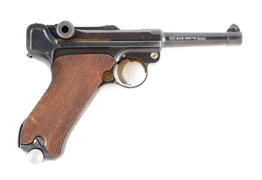 (C) NAZI MARKED G DATE S/42 CODE LUGER SEMI-AUTOMATIC PISTOL.