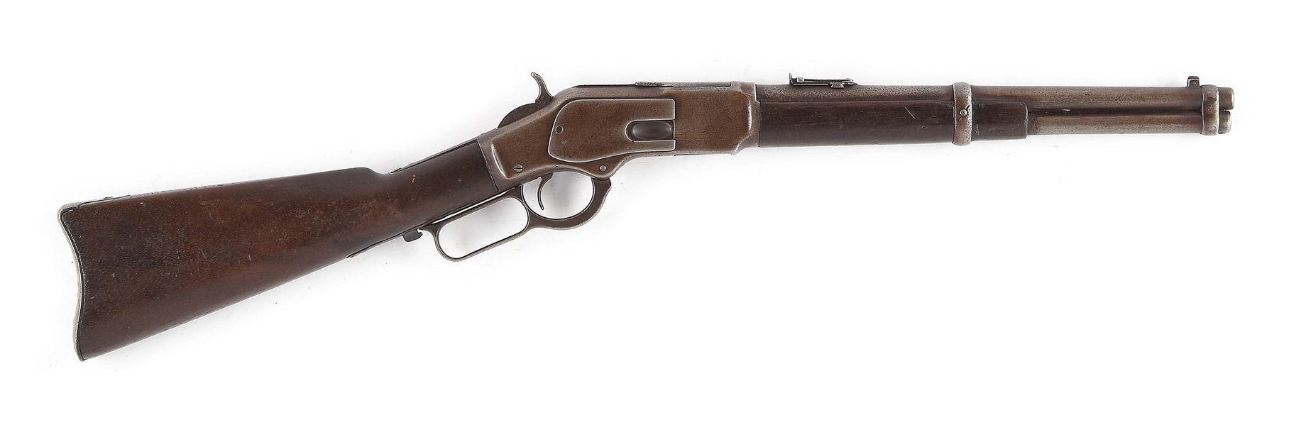 (C) DOCUMENTED EXEMPT WINCHESTER 1873 14" TRAPPER CARBINE.
