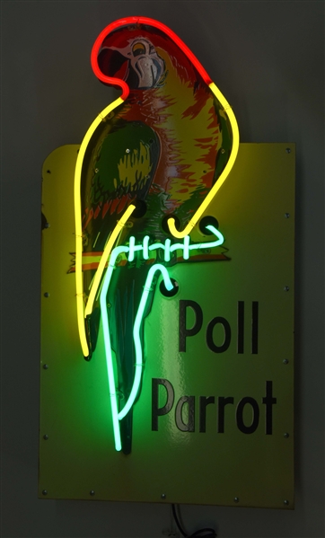 POLL PARROT SHOES TWO PIECE DIECUT NEON SIGN. 