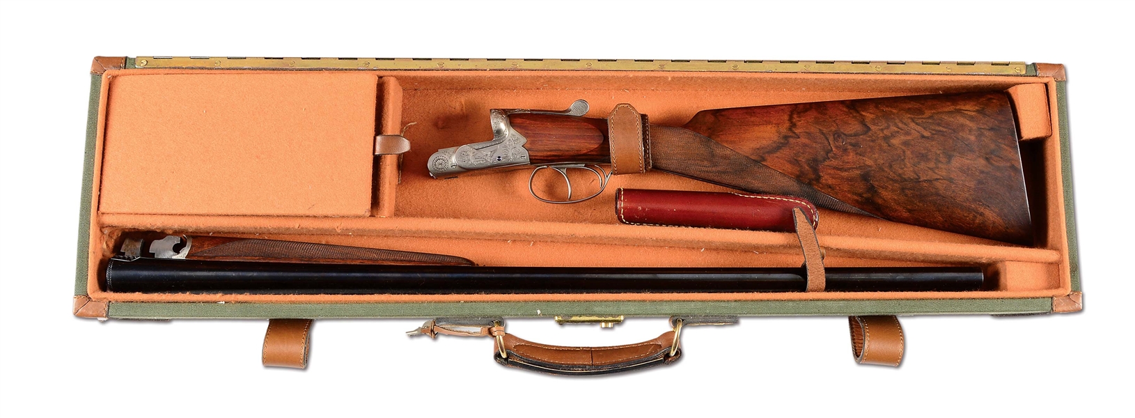 (M) FINE QUALITY 20 GAUGE BOXLOCK EJECTOR GAME GUN BY FAURE LE PAGE WITH CASE.