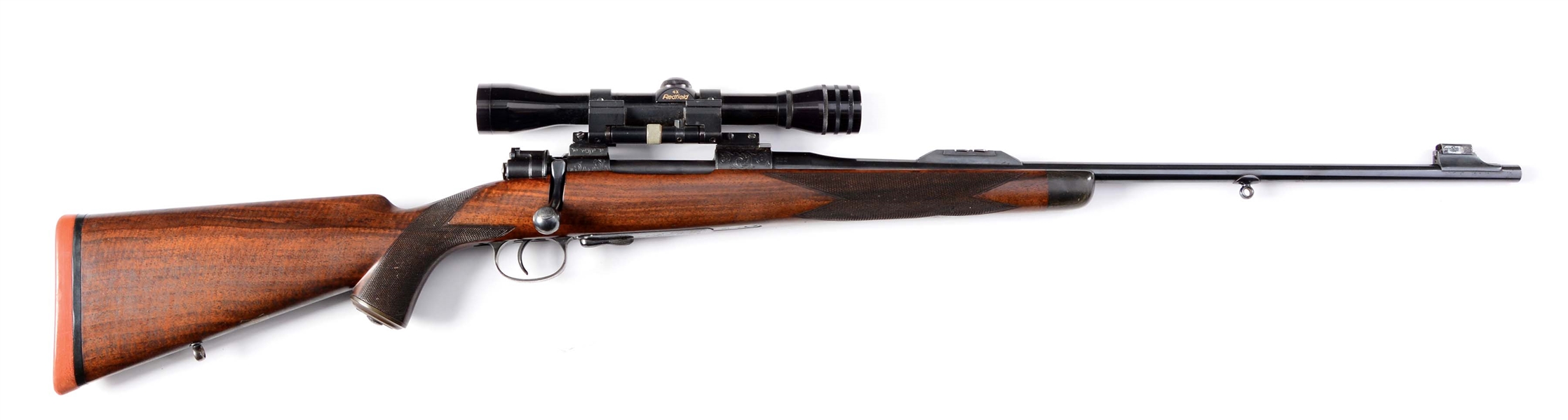 (C) WESTLEY RICHARDS DELUXE MODEL 98 RIFLE WITH SCOPE (CIRCA 1953).