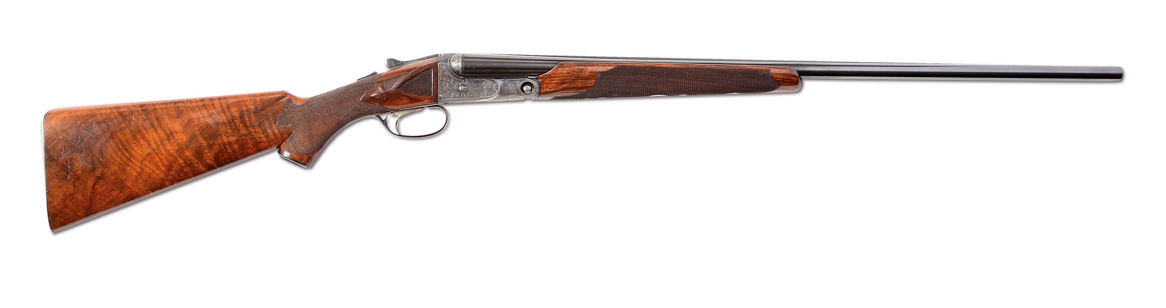 (C) TRULY SUPERB AND RARE 20 GAUGE PARKER BHE  SHOTGUN WITH BEAVERTAIL FOREND AND SINGLE TRIGGER (1936).