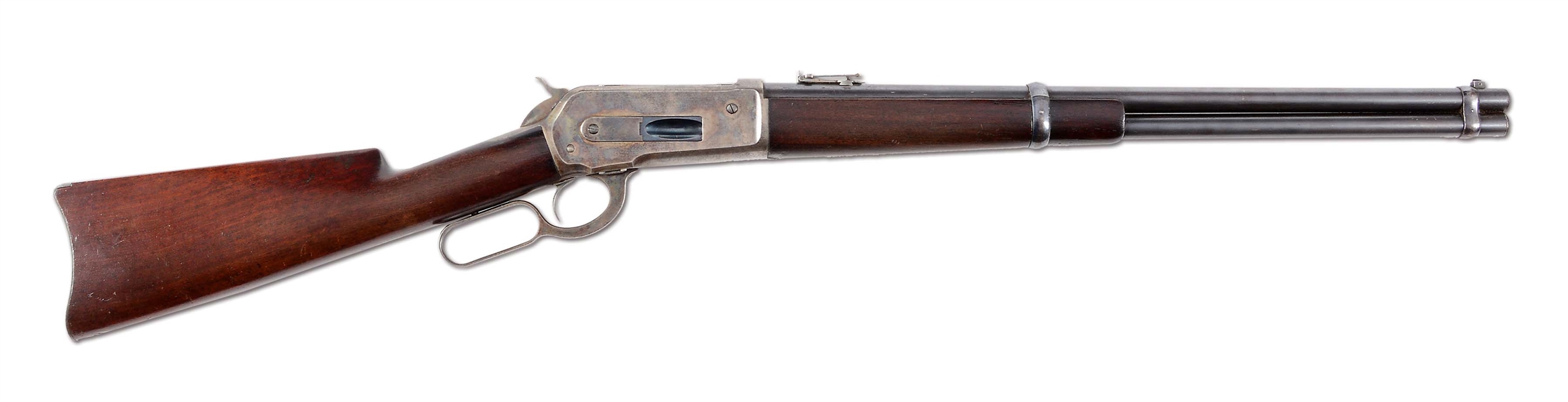 (A) WINCHESTER MODEL 1886 .40-82 WCF SADDLE RING CARBINE (1890).