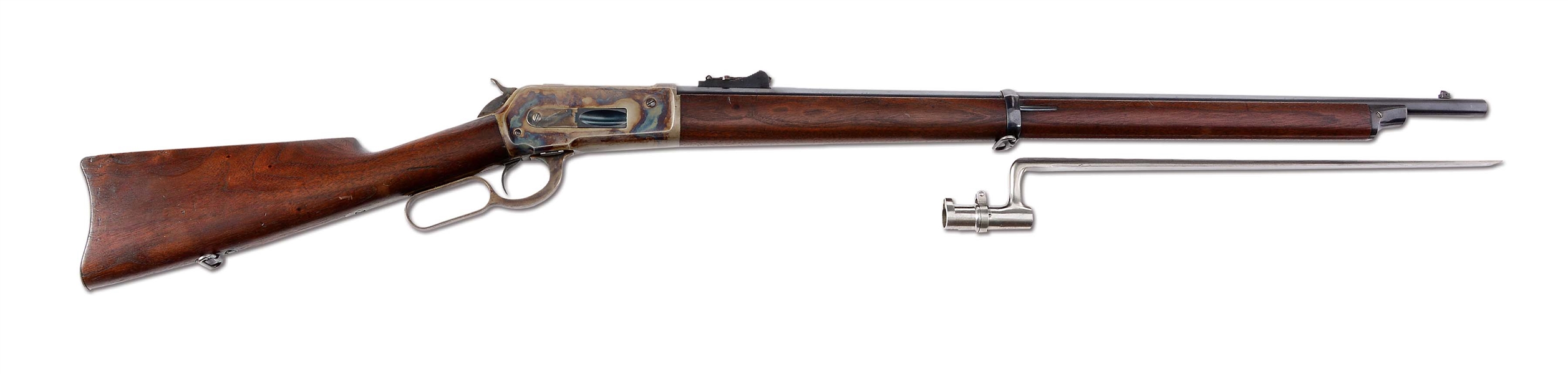 (A) RARE WINCHESTER MODEL 1886 MUSKET WITH BAYONET (1893).