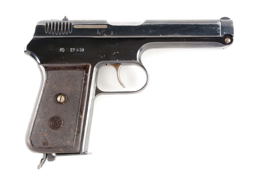 (C) CZ MODEL VZ-38 SEMI-AUTOMATIC PISTOL WITH HOLSTER.