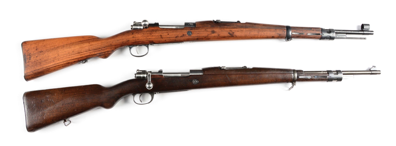 (C) LOT OF TWO: MAUSER BOLT ACTION RIFLES.