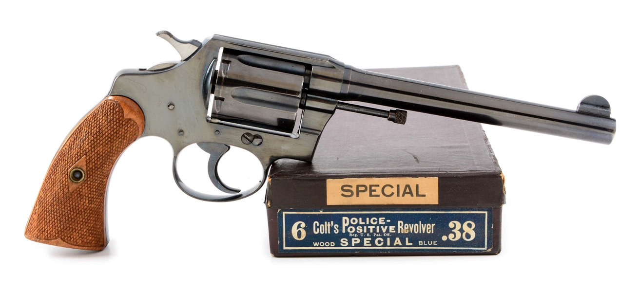 (C) BOXED COLT POLICE POSITIVE DOUBLE ACTION REVOLVER (1929).