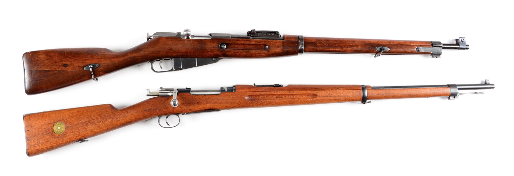 (C) LOT OF 2: SWEDISH AND FINNISH MILITARY BOLT ACTION RIFLES.