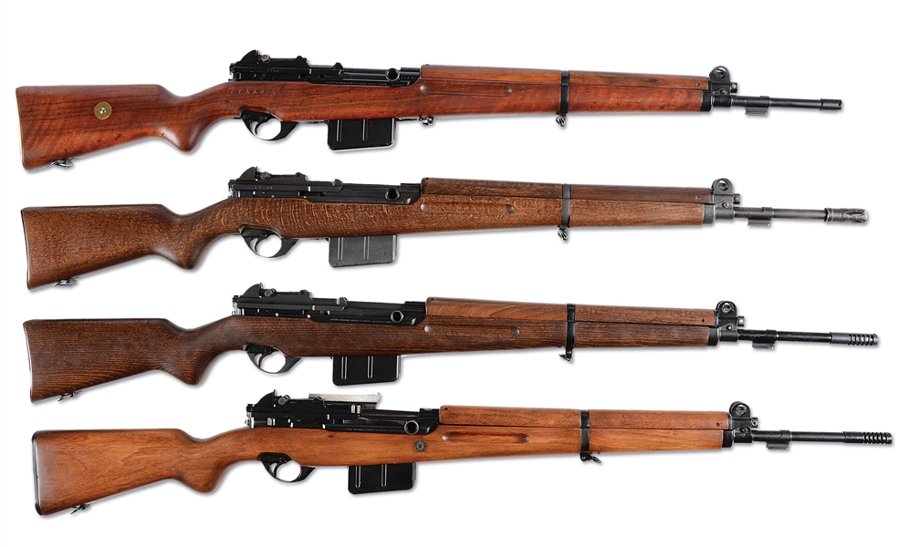 (C) LOT OF 4: FOREIGN CONTRACT FN49 SEMI-AUTOMATIC RIFLES.