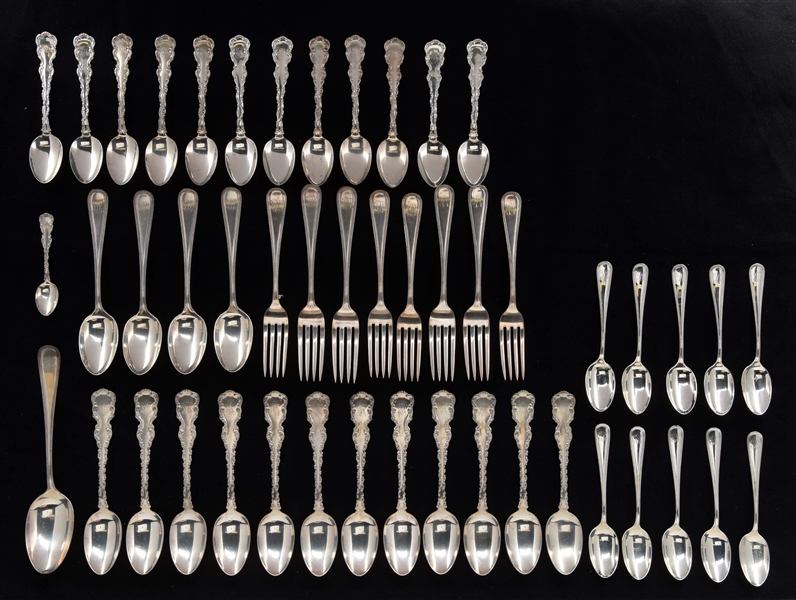 PART SETS OF AMERICAN STERLING FLATWARE.