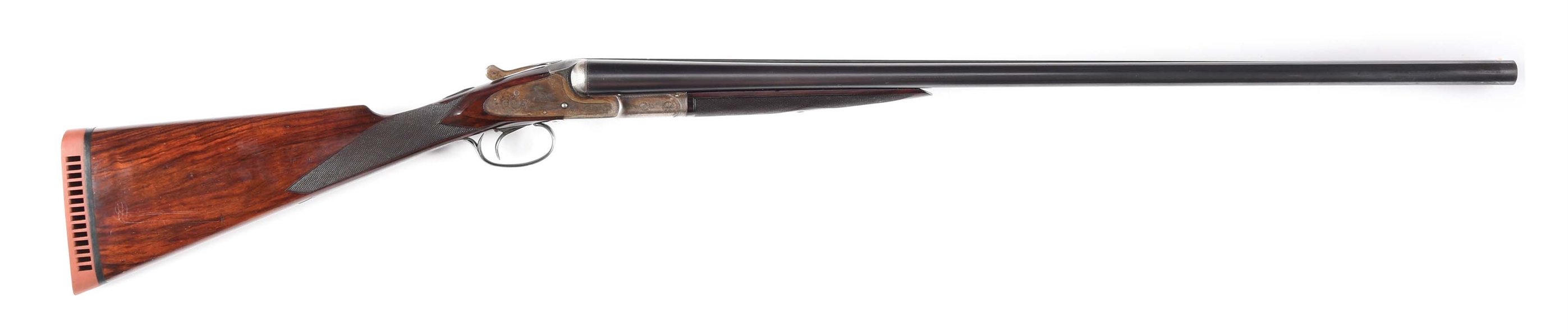 (C) EXCEPTIONAL HIGH ORIGINAL CONDITION L. C. SMITH "PIGEON GRADE" SHOTGUN WITH EJECTORS AND SINGLE SELECTIVE TRIGGER.