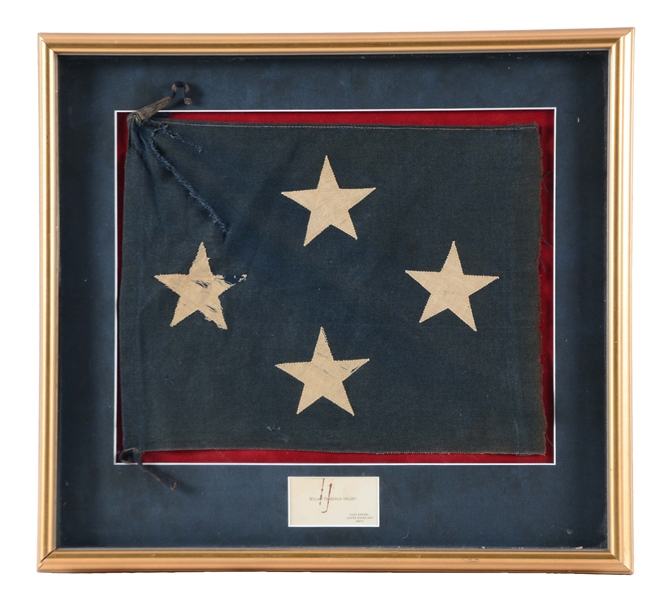 WWII ADMIRALS FLAG USED BY ADMIRAL WILLIAM HALSEY. 