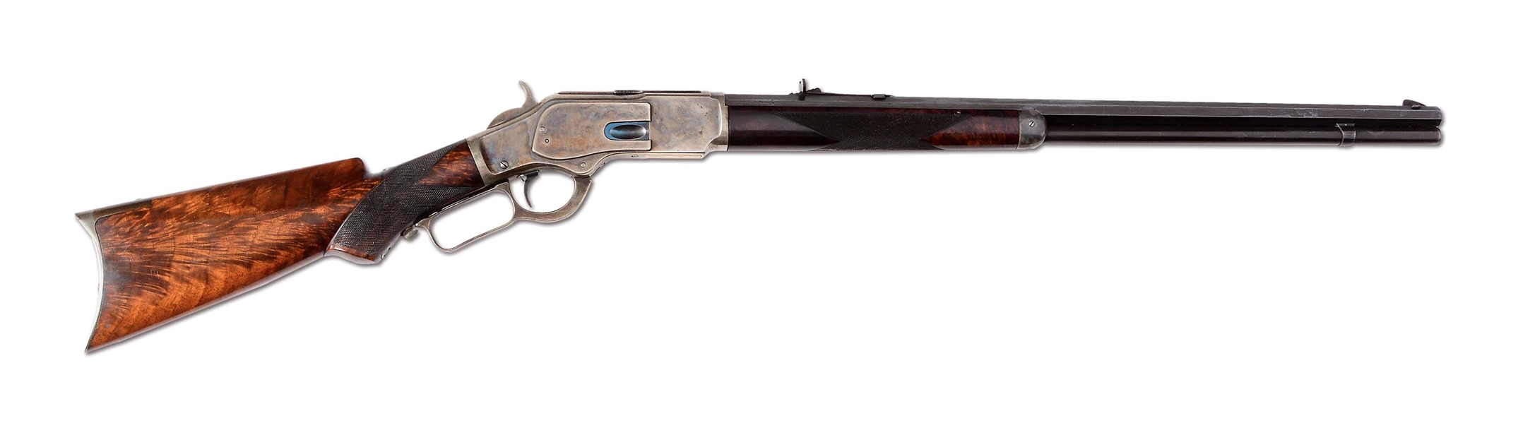 (A) WINCHESTER 3RD MODEL 1873 DELUXE LEVER ACTION RIFLE (1887)