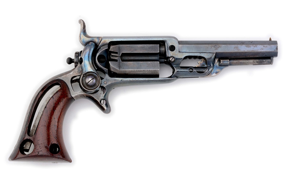 (A) EXTREMELY RARE COLT FACTORY CUTAWAY 1855 SIDE HAMMER ROOT REVOLVER (1857).