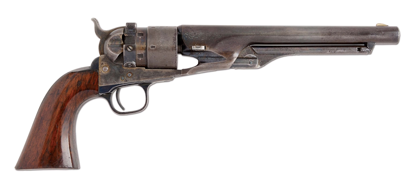 (A) COLT 1860 ARMY THUER CONVERSION SINGLE ACTION REVOLVER.