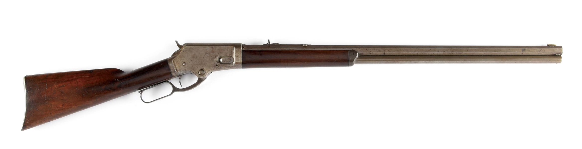 (A) EARLY MARLIN MODEL 1881 LEVER ACTION RIFLE.