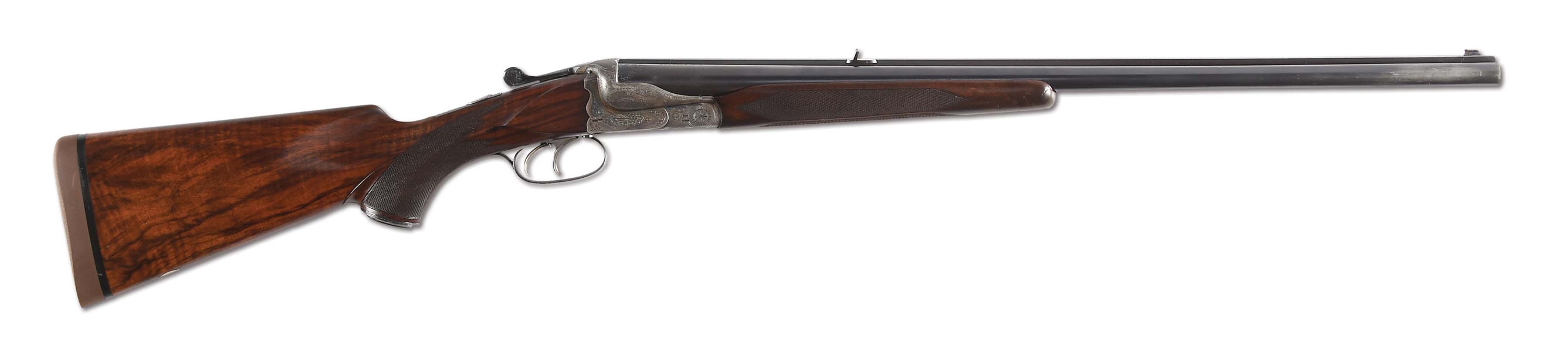(C) SCARCE GEBRUDER MERKEL CLAMSHELL BOXLOCK ACTION EJECTOR DOUBLE RIFLE IN 500/465 NITRO EXPRESS.
