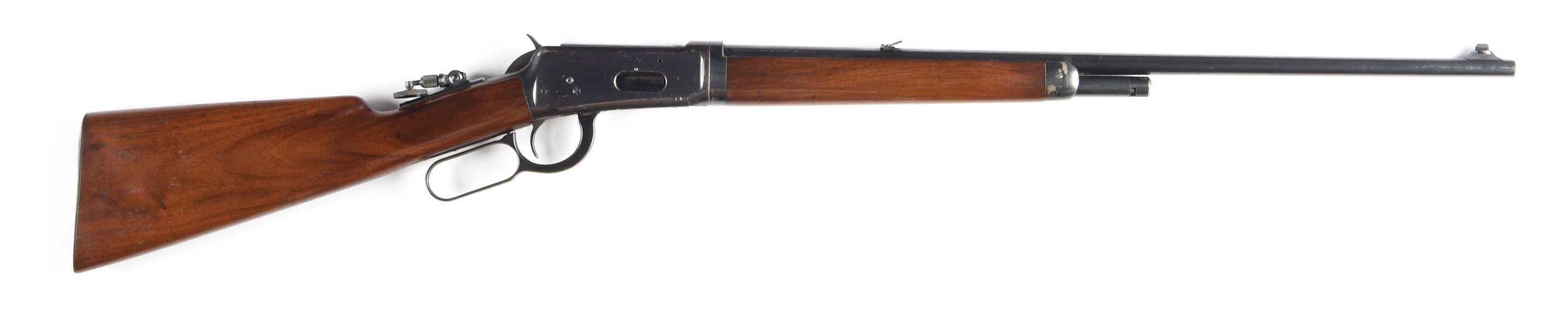 (C) WINCHESTER MODEL 55 TAKEDOWN LEVER ACTION RIFLE (1929).