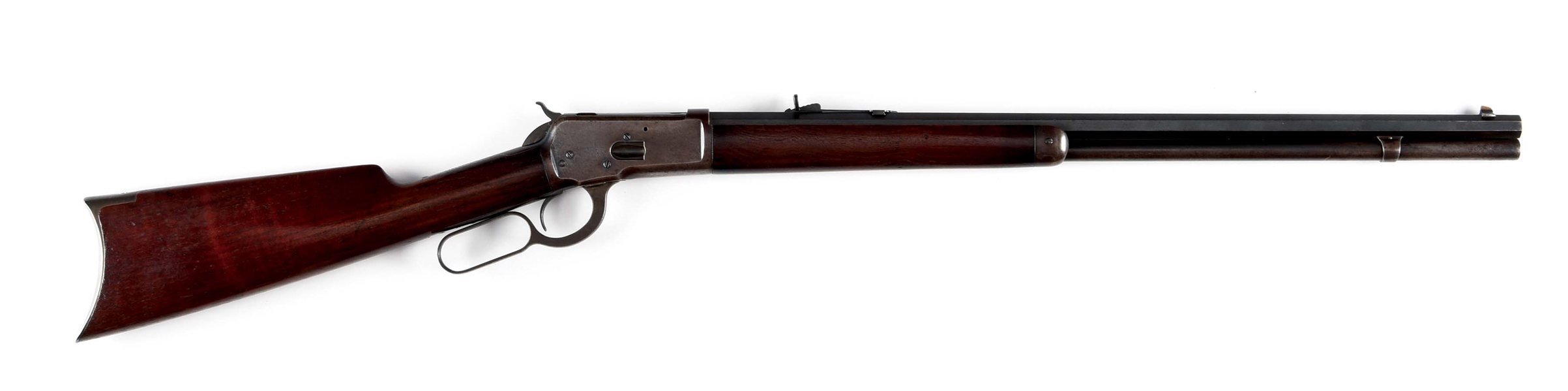 (A) 1ST YEAR ANTIQUE WINCHESTER MODEL 1892 LEVER ACTION RIFLE.