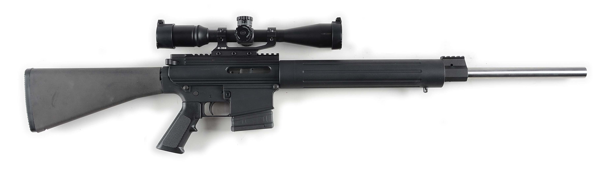 (M) DPMS PANTHER ARMS LR-308 SEMI-AUTOMATIC RIFLE WITH NIKON SCOPE.
