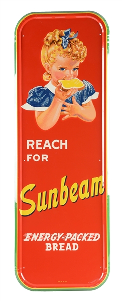SUNBEAM BREAD TIN ADVERTISING SIGN. 