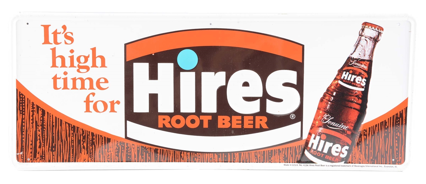 HIRES ROOTBEER TIN ADVERTISING SIGN. 