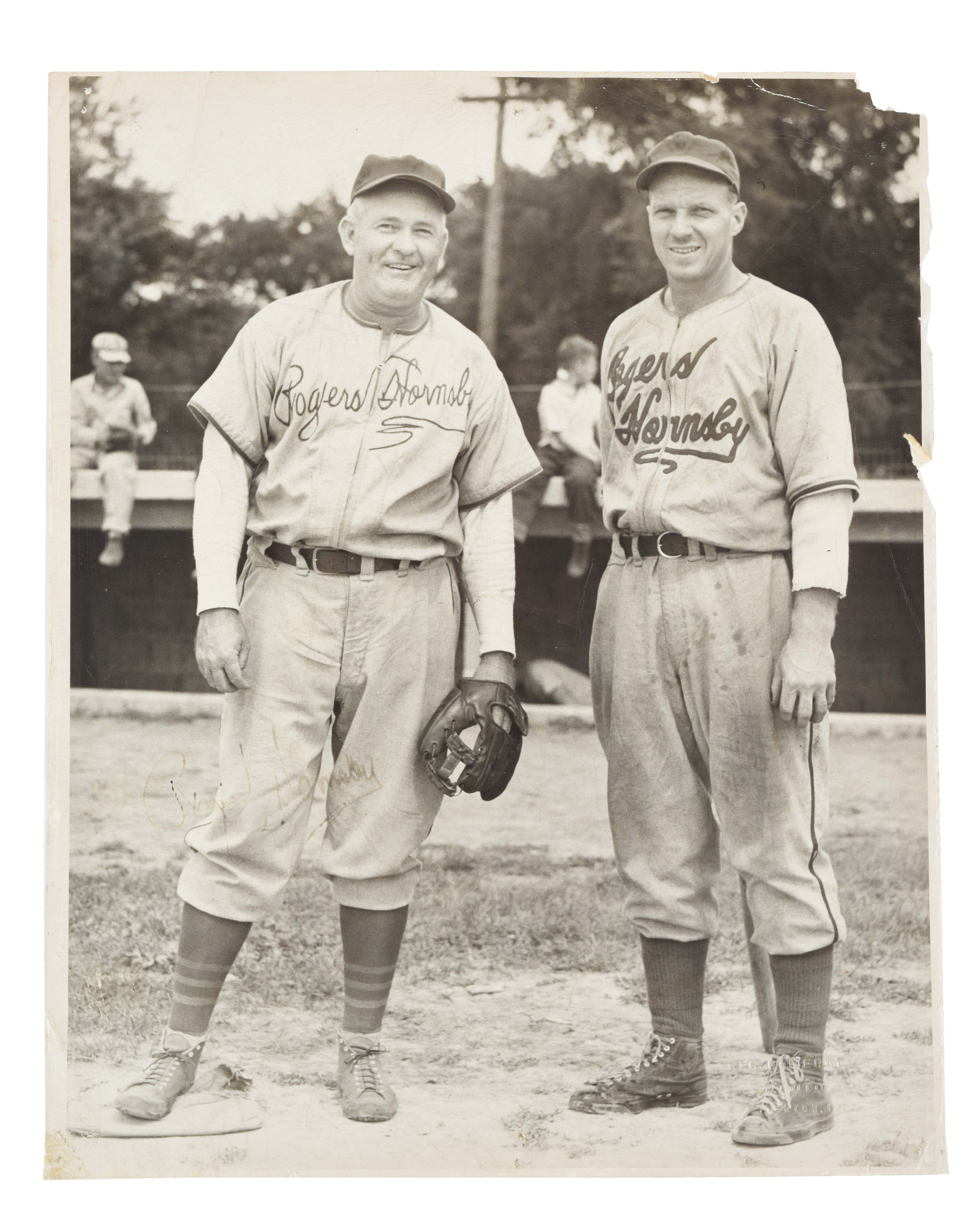 Lot Detail Signed Photograph Of Rogers Hornsby