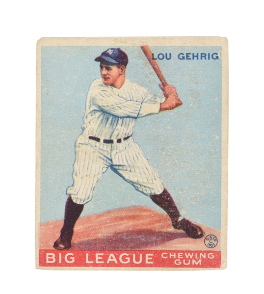 1933 NO. 92 GOUDEY LOU GEHRIG CARD NO. 92.