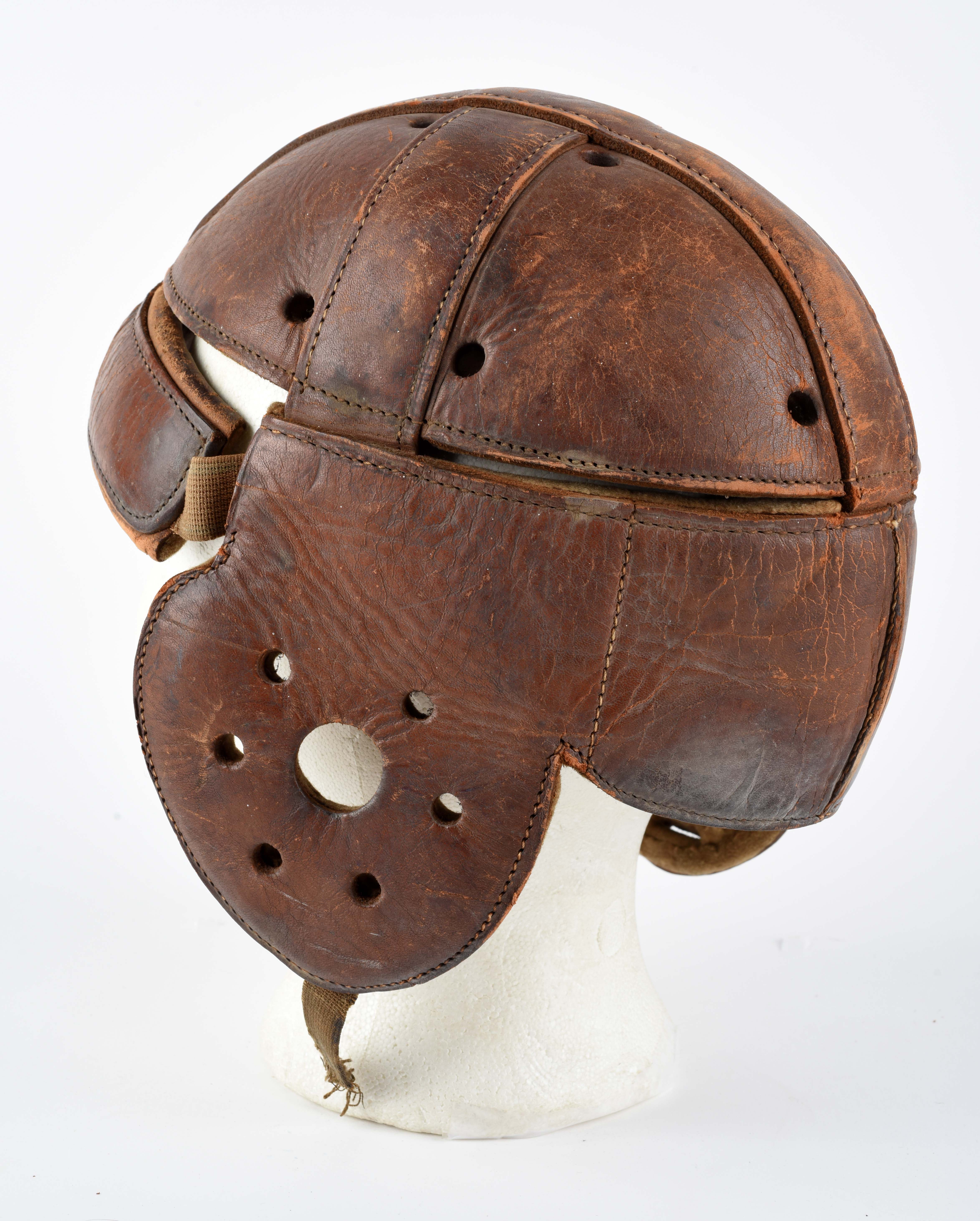 Lot Detail Pre War Vintage Football Leather Helmet