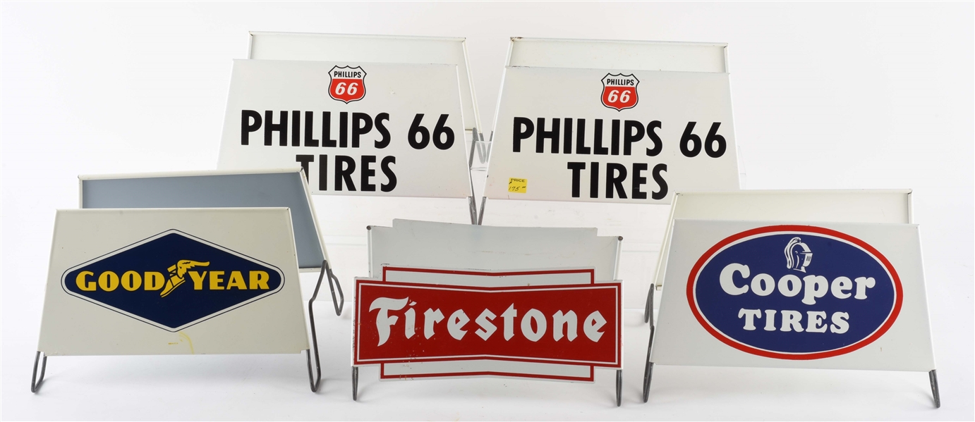 LOT OF 5: TIRE STAND STORE DISPLAYS. 