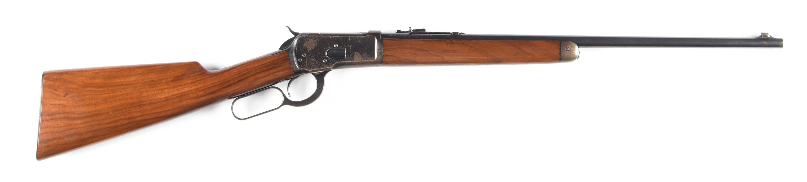 (C) WINCHESTER MODEL 53 LEVER ACTION RIFLE (1930).