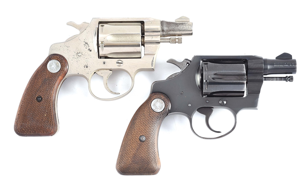 (C) LOT OF 2: COLT DETECTIVE SPECIAL DOUBLE ACTION REVOLVERS.
