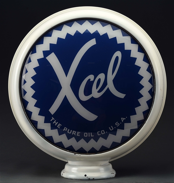 PURE GASOLINE XCEL COMPLETE 15" GLOBE ON METAL BODY.