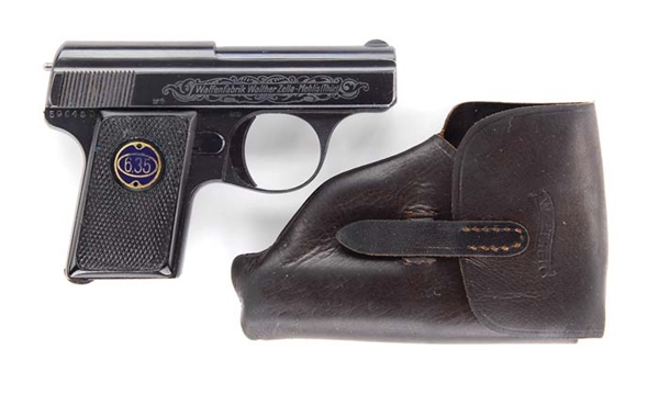 *WALTHER MODEL 8 .25 ACP SN 596480 W/ HOLSTER                                                                                                                                                           