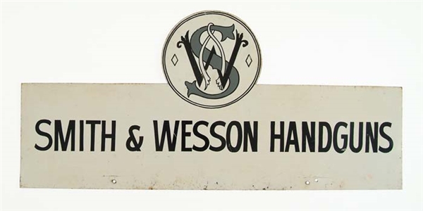 SMITH & WESSON TIN SIGN                                                                                                                                                                                 