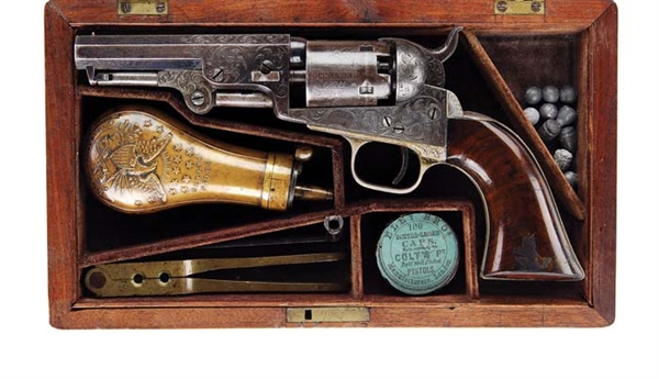 COLT MOD 1849 CASED G. YOUNG ENG MFG1853 SN 62714                                                                                                                                                       