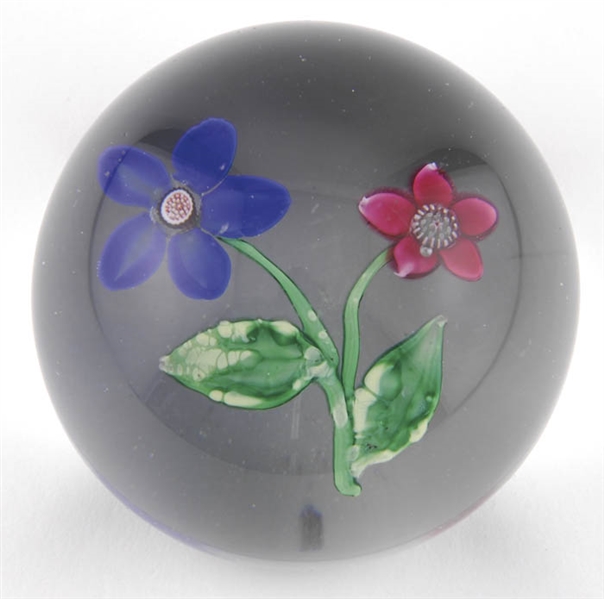 FRENCH FACTORY FLORAL PAPERWEIGHT                                                                                                                                                                       