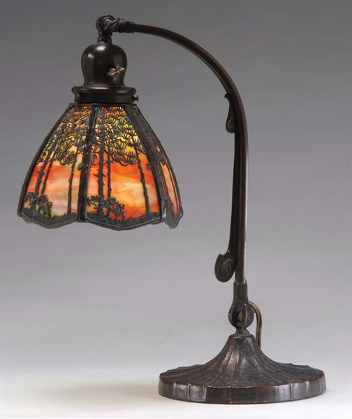 HANDEL SUNSET PINE DESK LAMP                                                                                                                                                                            