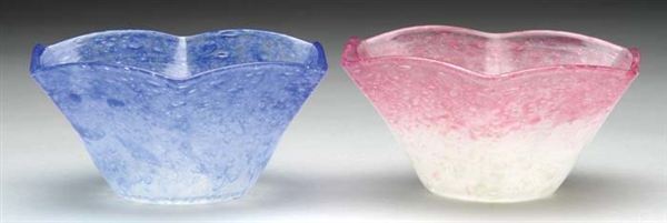 TWO STEUBEN CLUTHRA BOWLS                                                                                                                                                                               