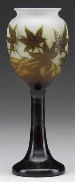GALLE CAMEO CHALICE VASE                                                                                                                                                                                