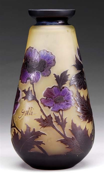 REPRODUCTION GALLE FLORAL VASE                                                                                                                                                                          